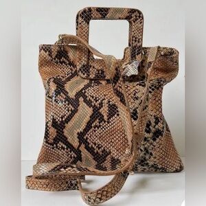 TMRW Studio Mateo Snakeskin
Embossed Foldover Clutch
